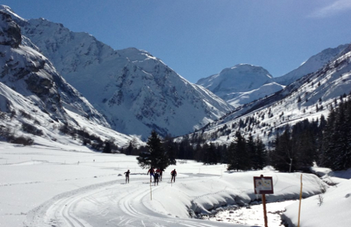 ski de fond à Champagny